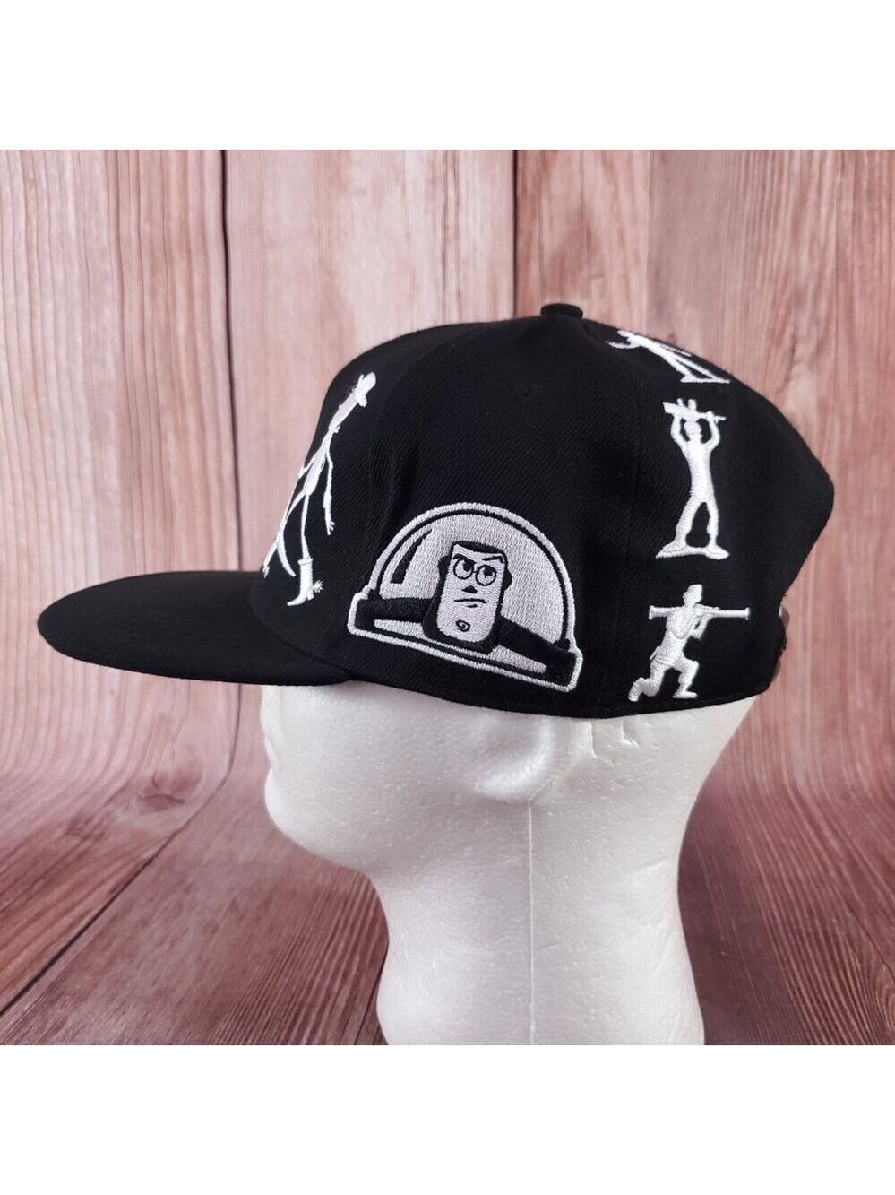 Rare Disney Pixar Toy Story Snapback Hat Unisex One Size Adjustable Black - Picture 2 of 16